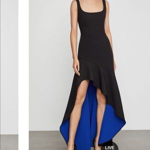 BCBG Asymmetric flare gown